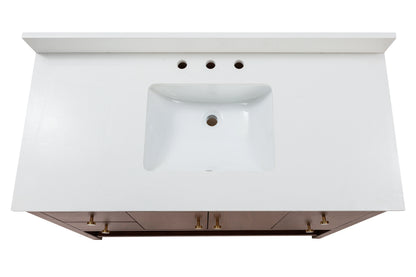 Additional view 4 of Zoe 48 inch freestanding bathroom vanity