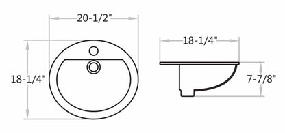 Bartholomew Round Top-Mount Sink