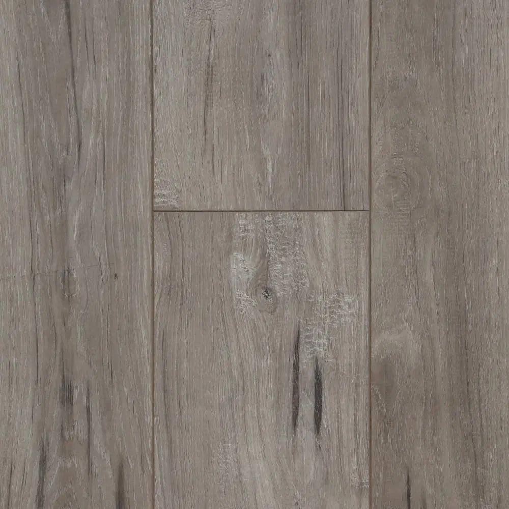 7 Kingdoms Winter Fall water resistant laminate flooring, semi-matte wood look, bevel edges, 48 by 9 inch boards