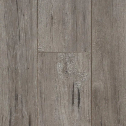 7 Kingdoms Winter Fall water resistant laminate flooring, semi-matte wood look, bevel edges, 48 by 9 inch boards