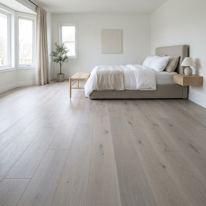 Elegant Frostwood Engineered Wood Flooring installed in a bedroom