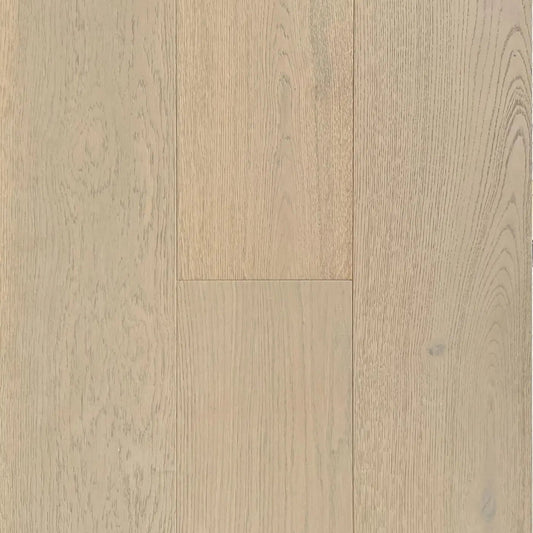 Elegant Sahara Oak engineered European oak flooring, character CD grade, white washed, wire brushed, 9 inch boards