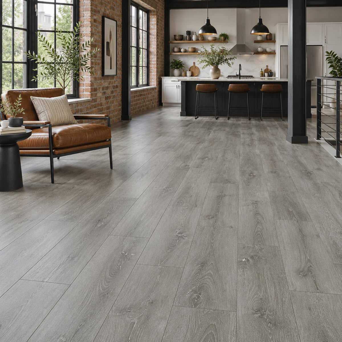 Fiji Tokoriki Water Resistant Laminate Flooring installed in a loft
