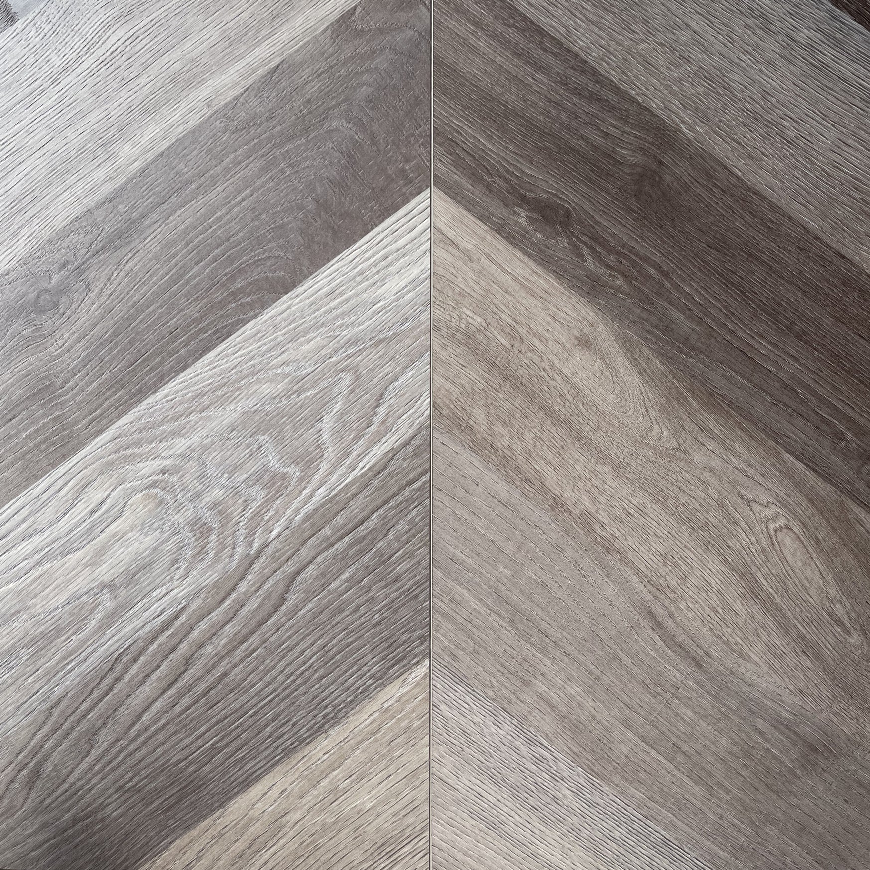 Gulf Shores Acapulco waterproof SPC chevron vinyl plank flooring, EIR texture, micro-bevel edges, matte wood look