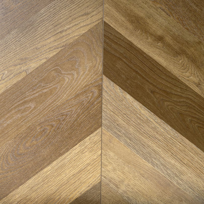 Gulf Shores Cozumel waterproof SPC chevron vinyl plank flooring, 12 inch wide planks, micro-bevel edges