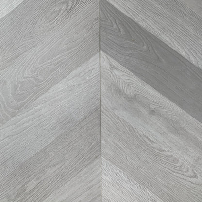 Gulf Shores Puerto Vallarta waterproof SPC chevron vinyl plank flooring, matte EIR texture, 6.5 mm core