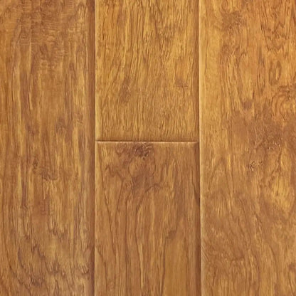 Imperial Chelsea Oak water resistant laminate flooring, handscraped texture, bevel edges, 6 inch wide boards
