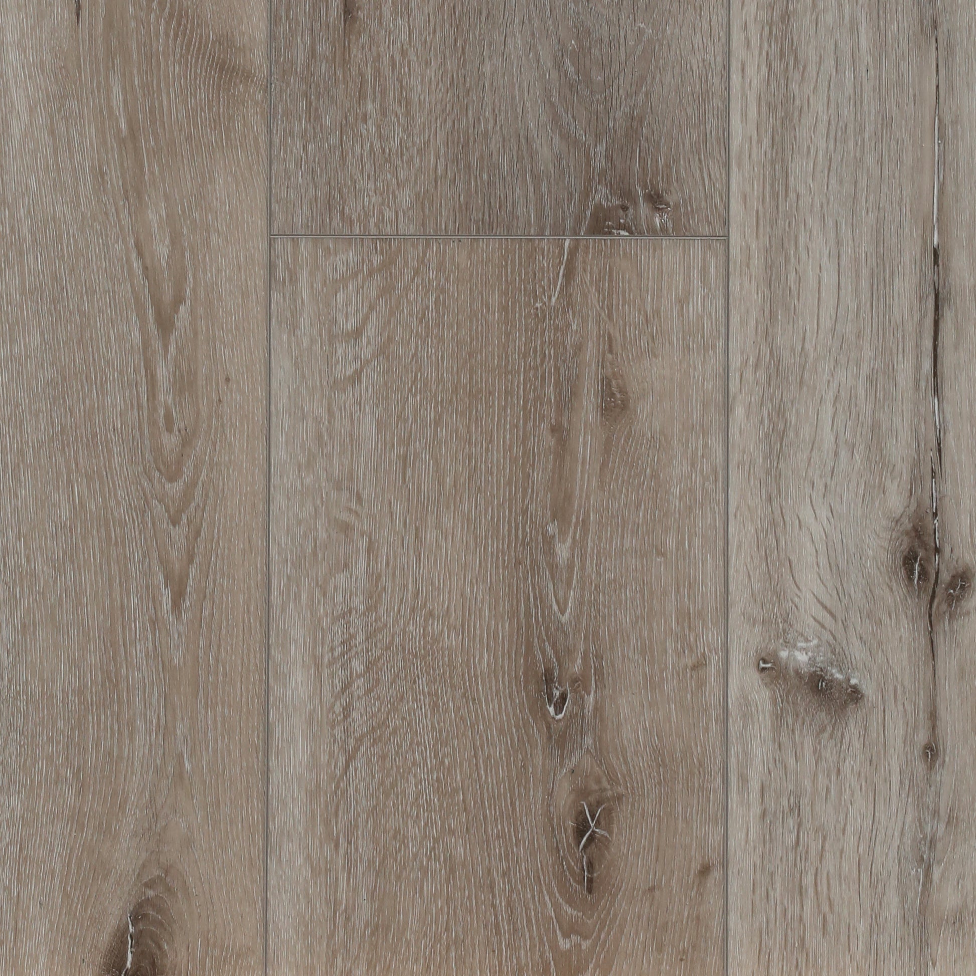 Isla Santorini waterproof SPC vinyl plank flooring, semi-matte wood look, attached 1.5 mm IXPE pad