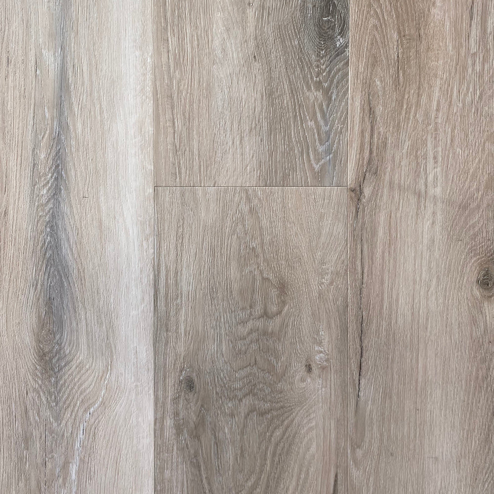 Oasis Caravan waterproof SPC vinyl plank flooring, 72 inch long planks, micro-bevel edges, semi-matte wood look