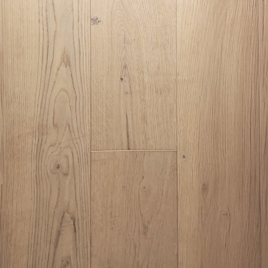 Playa Grande Malibu engineered European oak flooring, 3 mm wear layer, wire brushed, 7 inch wide boards