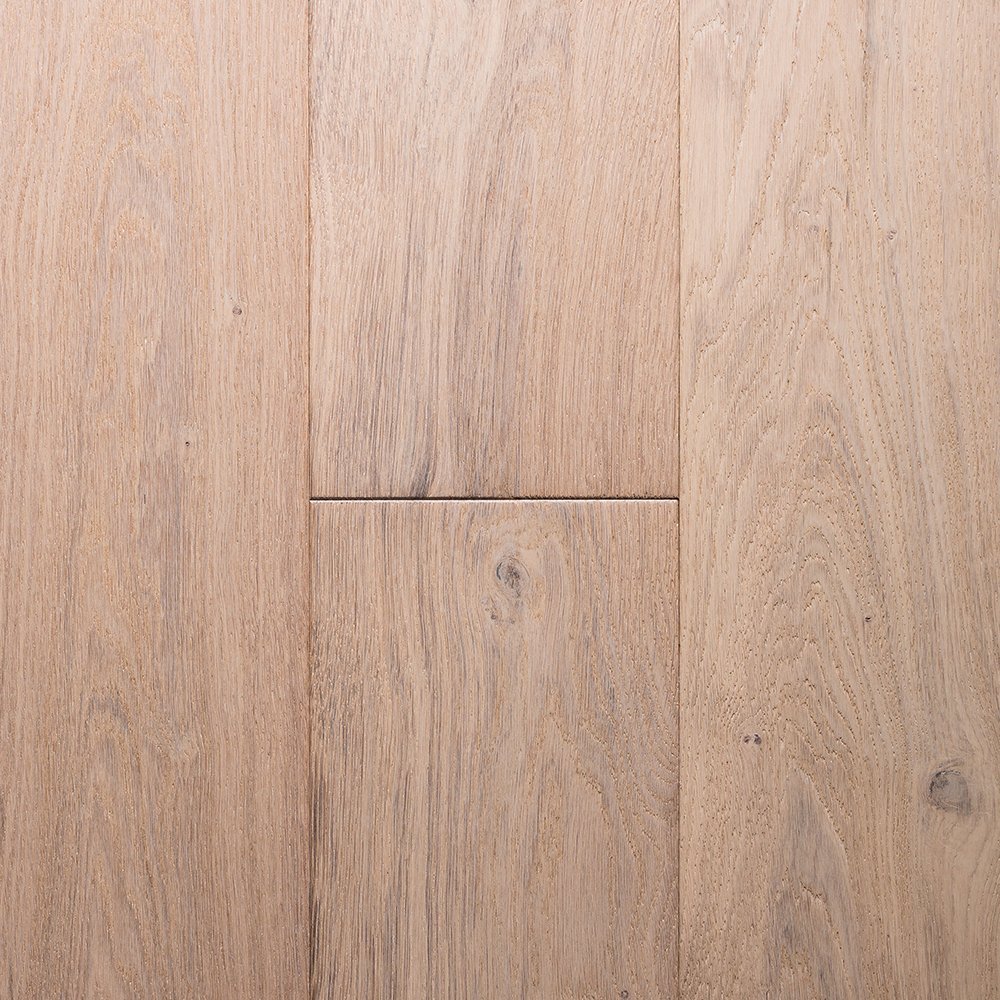 Playa Grande Ocean Breeze engineered European oak flooring, wire brushed, 7 inch boards, random lengths to 72 inches