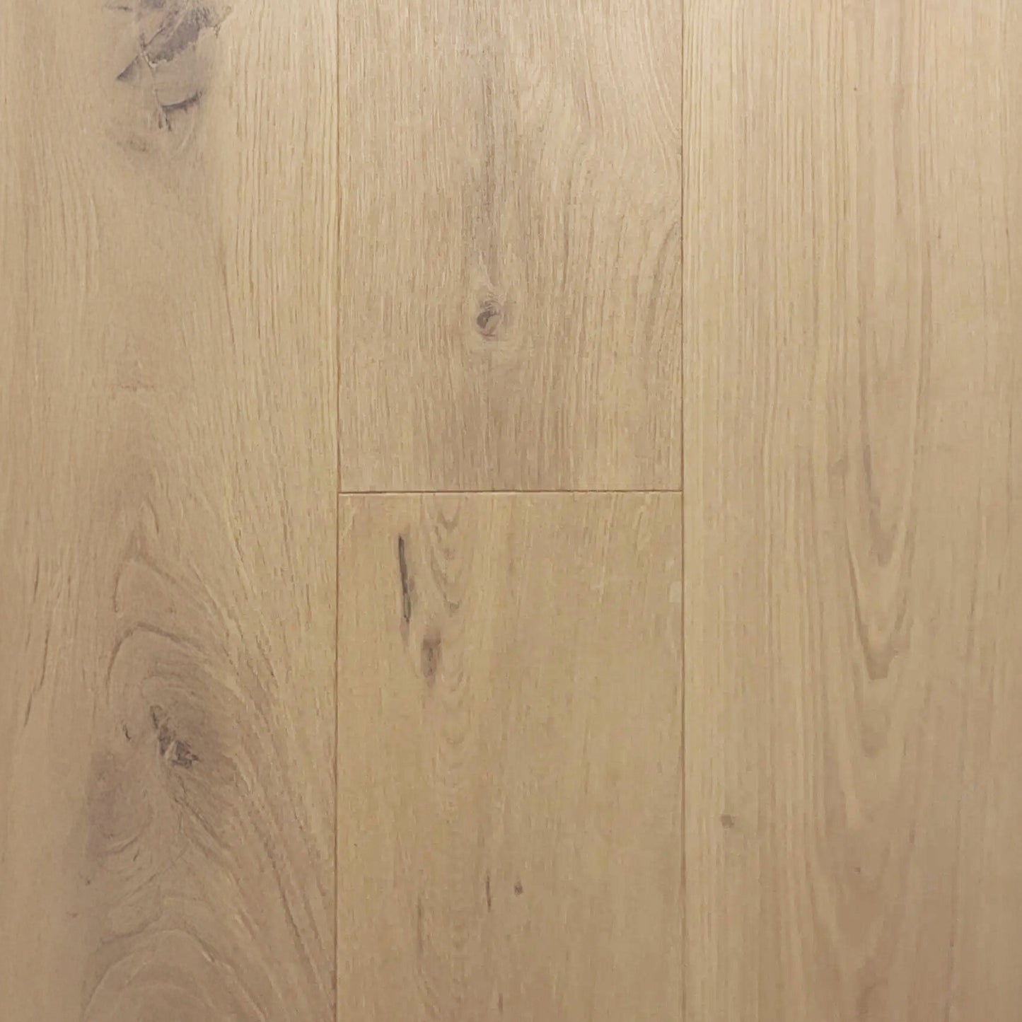Playa Grande Sahara engineered European oak flooring, wire brushed, 9/16 inch thick, random lengths to 72 inches