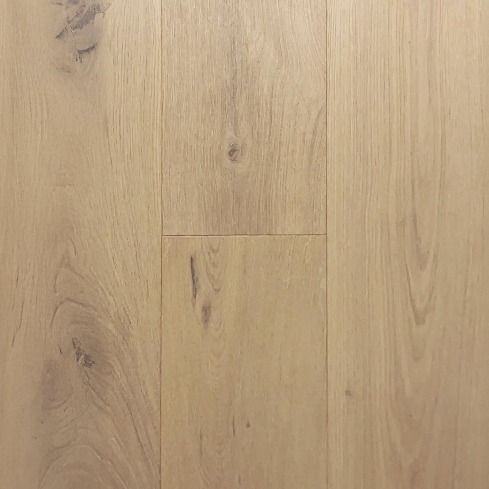 Playa Grande Sahara engineered European oak flooring, wire brushed, 9/16 inch thick, random lengths to 72 inches
