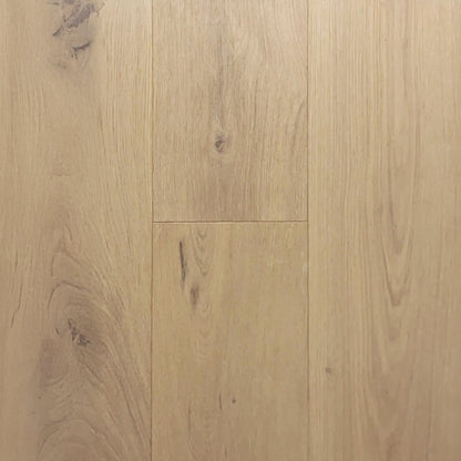 Playa Grande Sahara engineered European oak flooring, wire brushed, 9/16 inch thick, random lengths to 72 inches