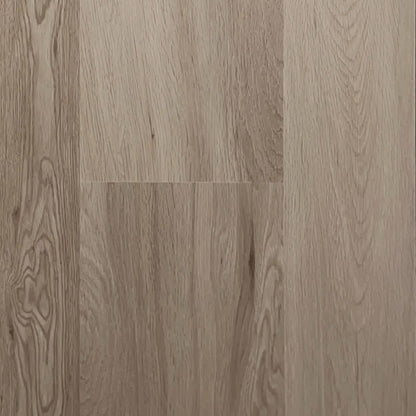 Silver Luster Polished Platinum waterproof SPC vinyl plank flooring, matte wood look, EIR surface, micro-bevel edges
