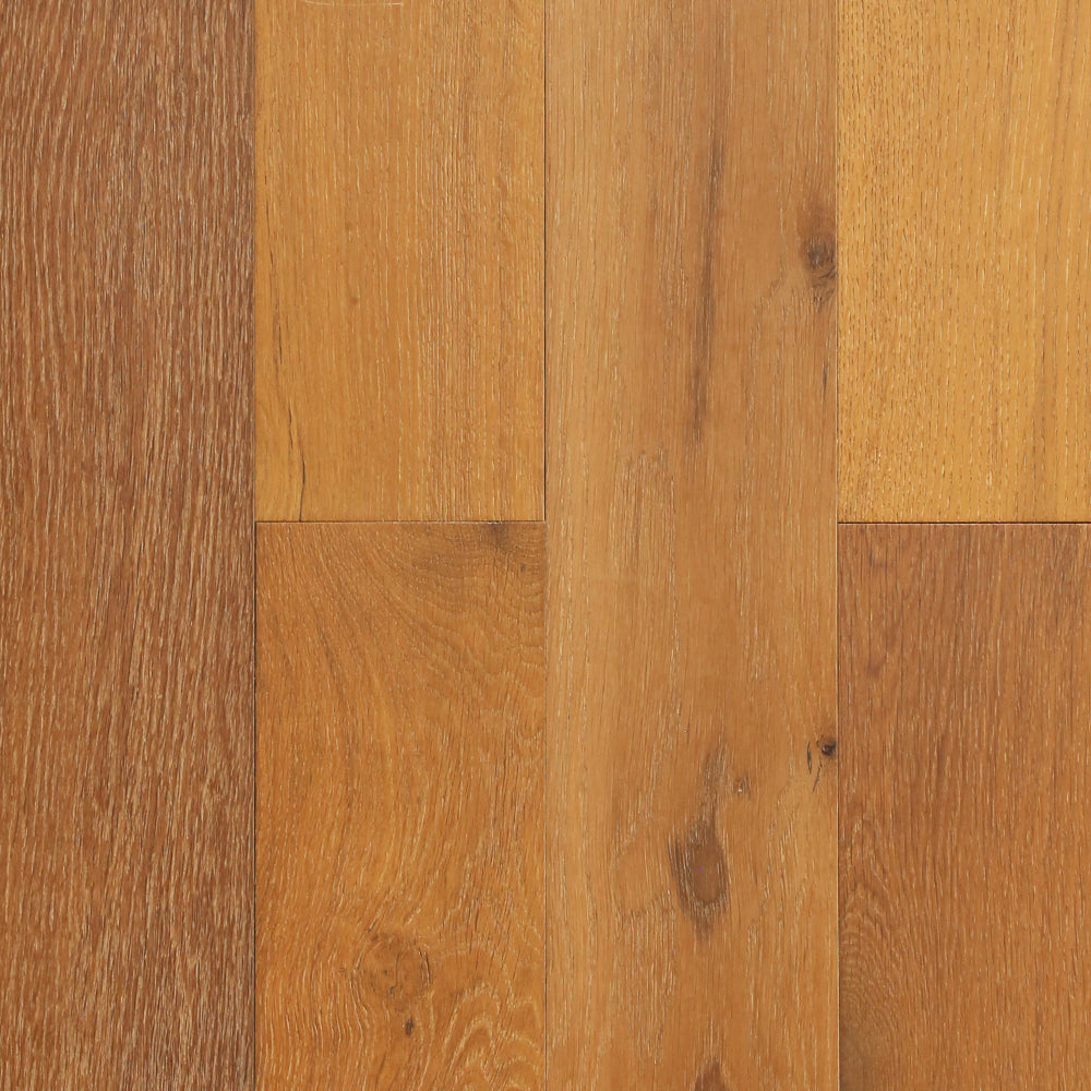 Summit Mountain Copa Coast engineered European oak flooring, wire brushed, matte UV lacquer, 6 inch wide boards