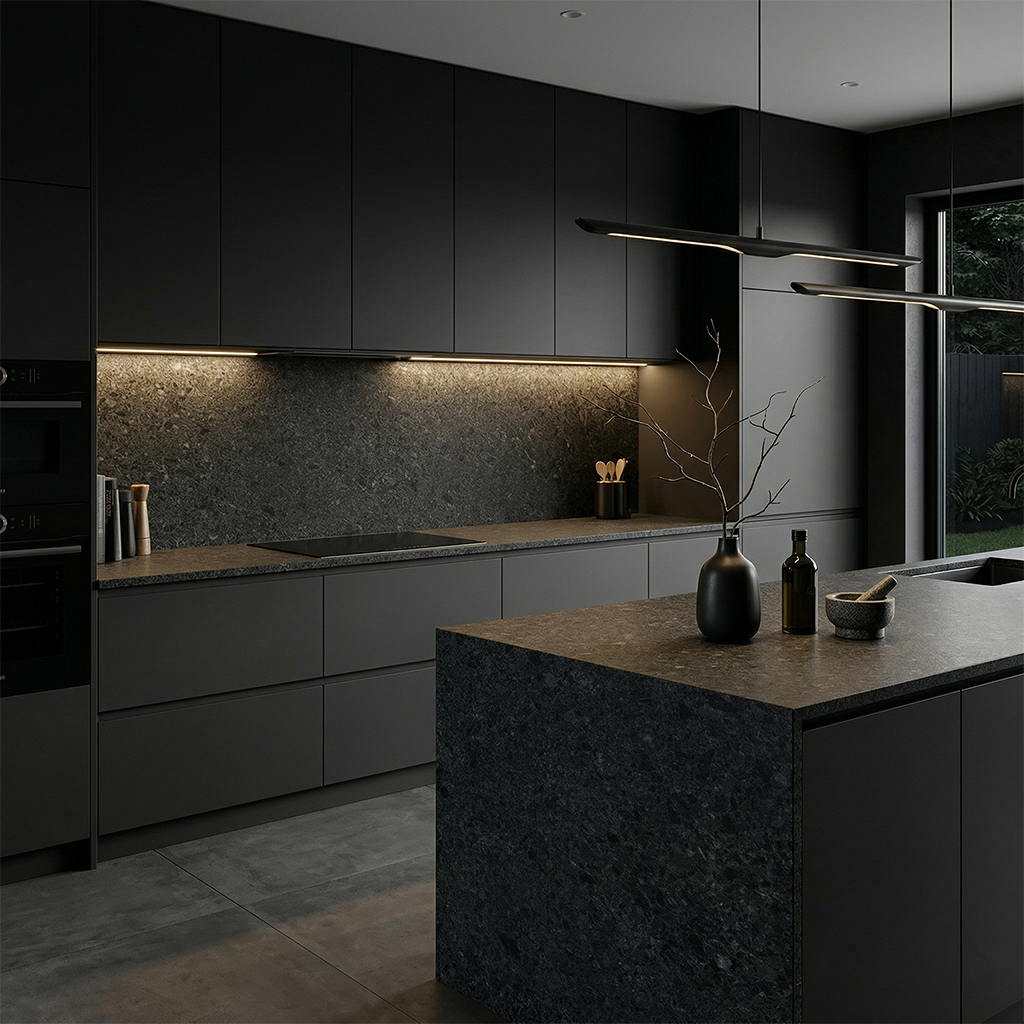 Additional view 2 of the Angola Black Antique granite slab