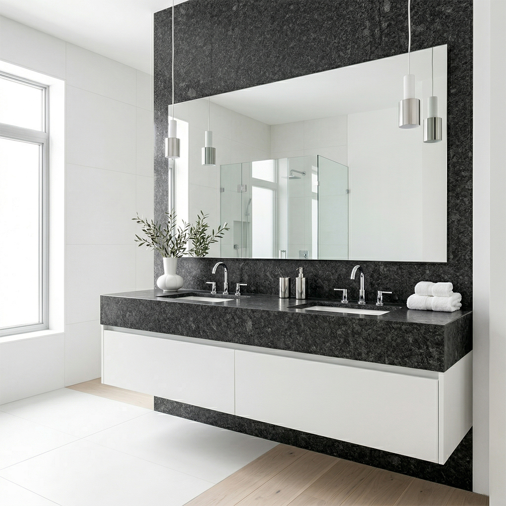 BCS-Angola Silver Black Granite Slab
