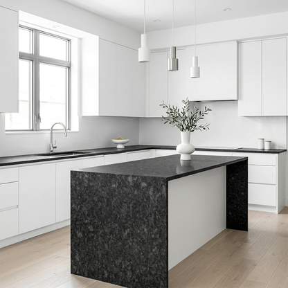 BCS-Angola Silver Black Granite Slab