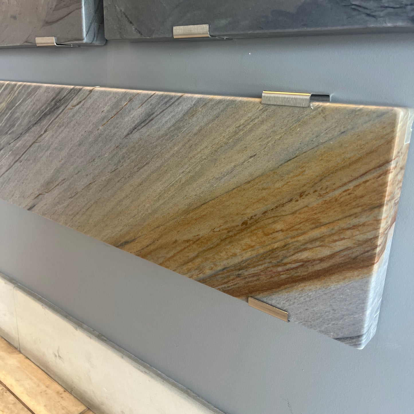 BCS-Aurora Blue Brazilian Quartzite Slab