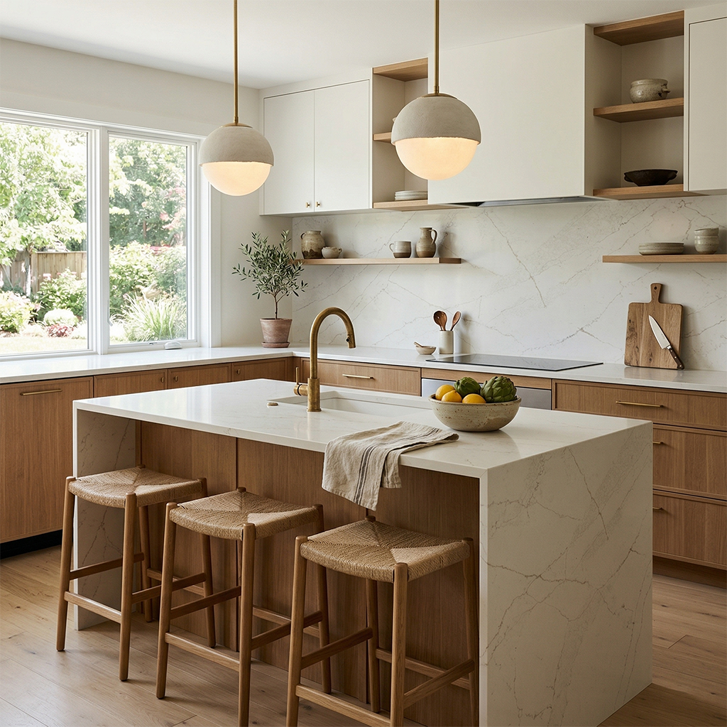 BCS-Bianco Macaubus Quartz Slab
