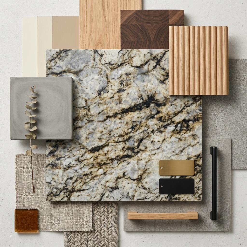BCS-Blue Dunes Asian Granite Slab