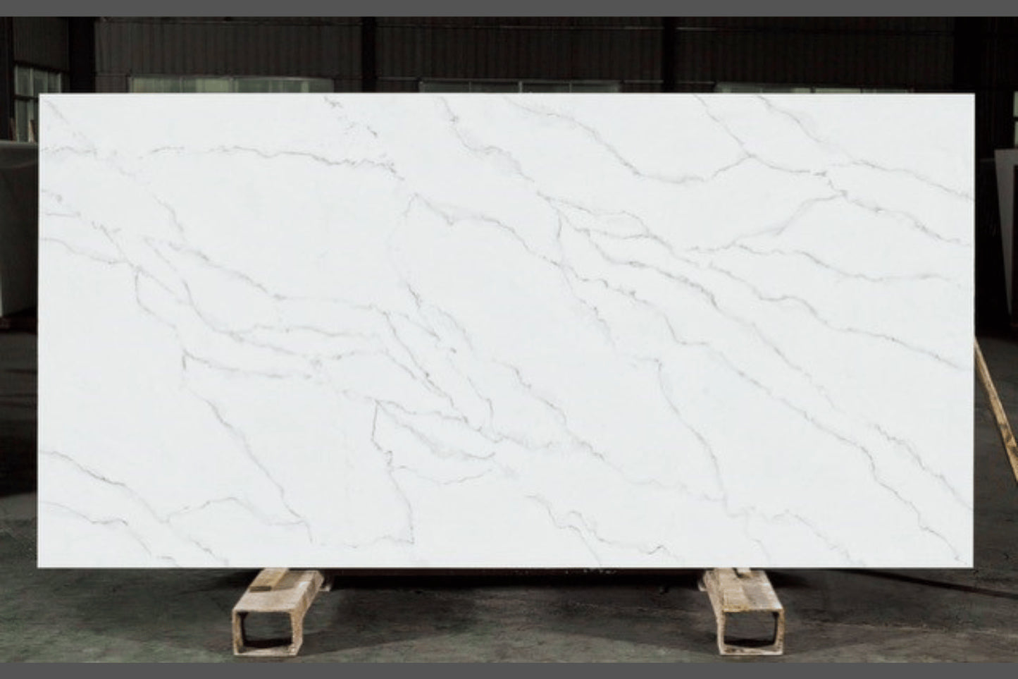 Additional view 6 of the Calacatta Dream engineered quartz slab