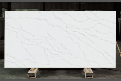 Additional view 6 of the Calacatta Dream engineered quartz slab