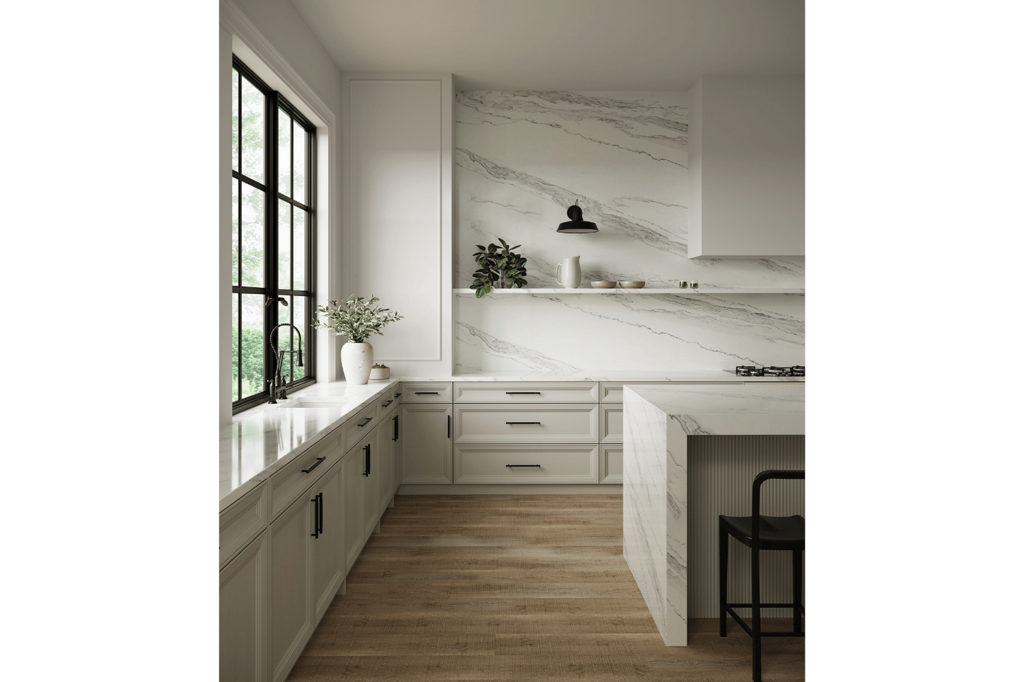 BCS-Calacatta Elegant Quartz Slab