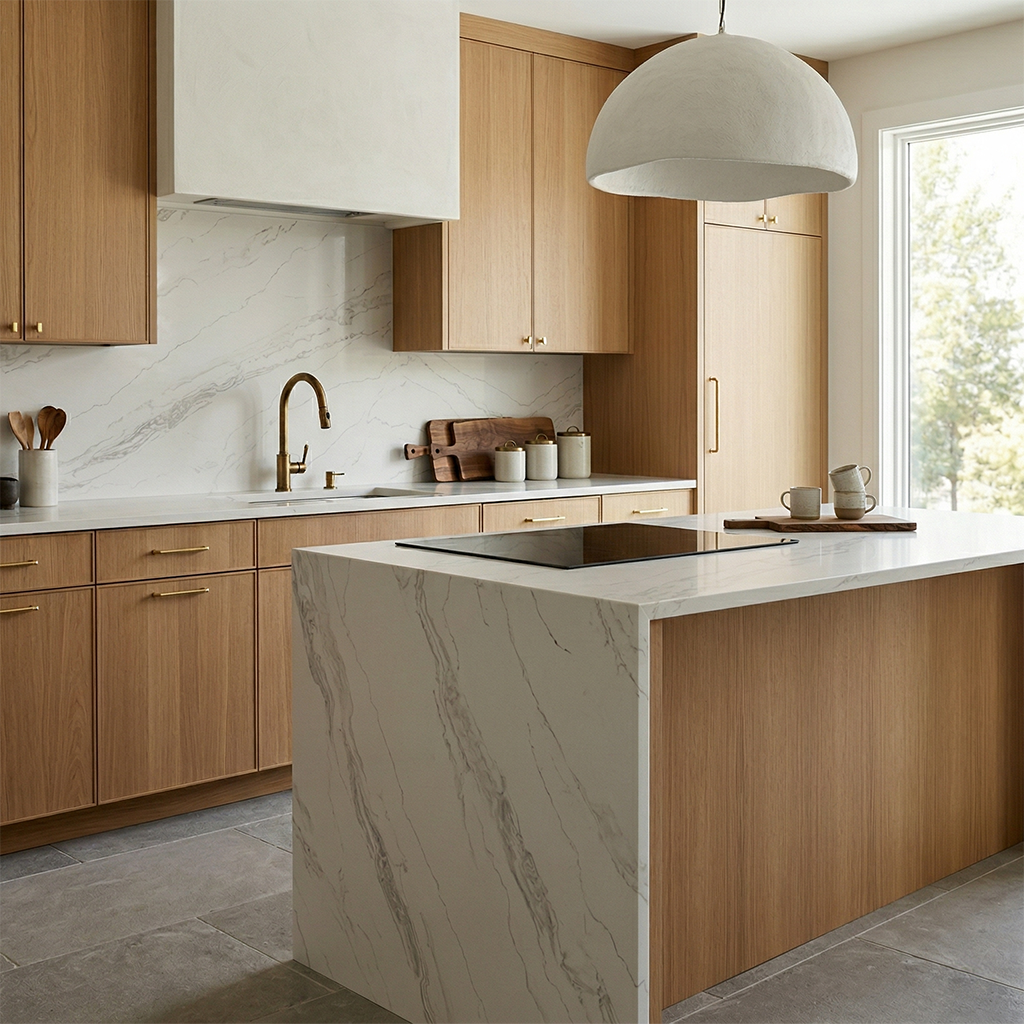 BCS-Calacatta Elegant Quartz Slab