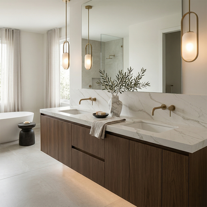 BCS-Calacatta Lucca Quartz Slab