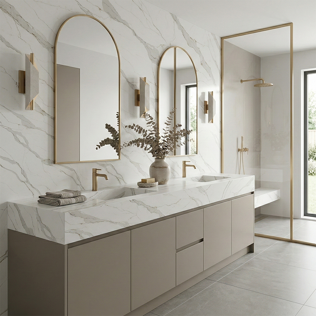 BCS-Calacatta Luxe Quartz Slab