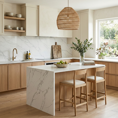BCS-Calacatta Rocky Quartz Slab
