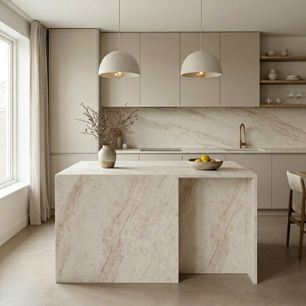 BCS-Calacatta Taj Quartz Slab