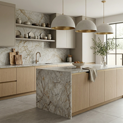 BCS-Crystal Muscovita Brazilian Quartzite Slab