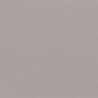 French Grey engineered quartz slab, solid grey with fine grain, polished finish