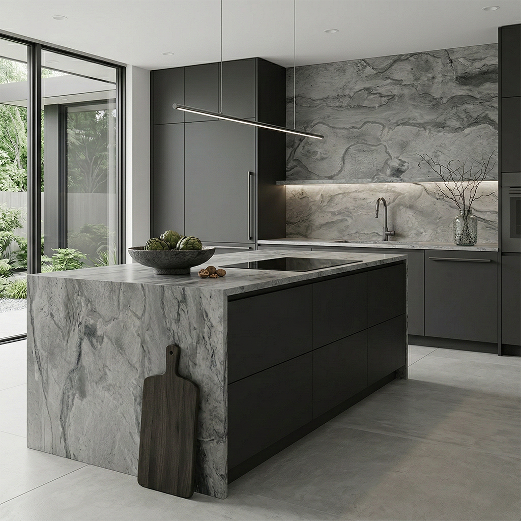 BCS-Grigio Fantasy African Quartzite Slab