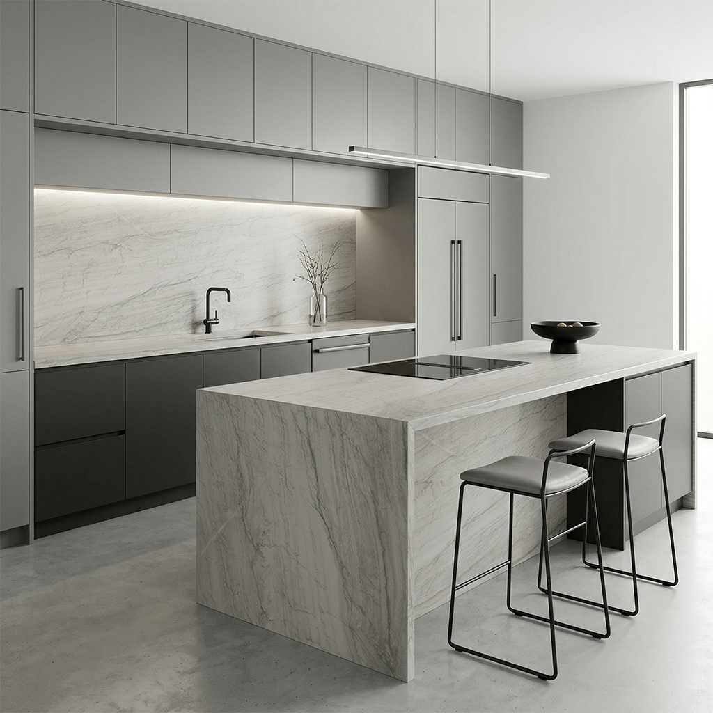 BCS-Platinum Light Brazilian Quartzite Slab