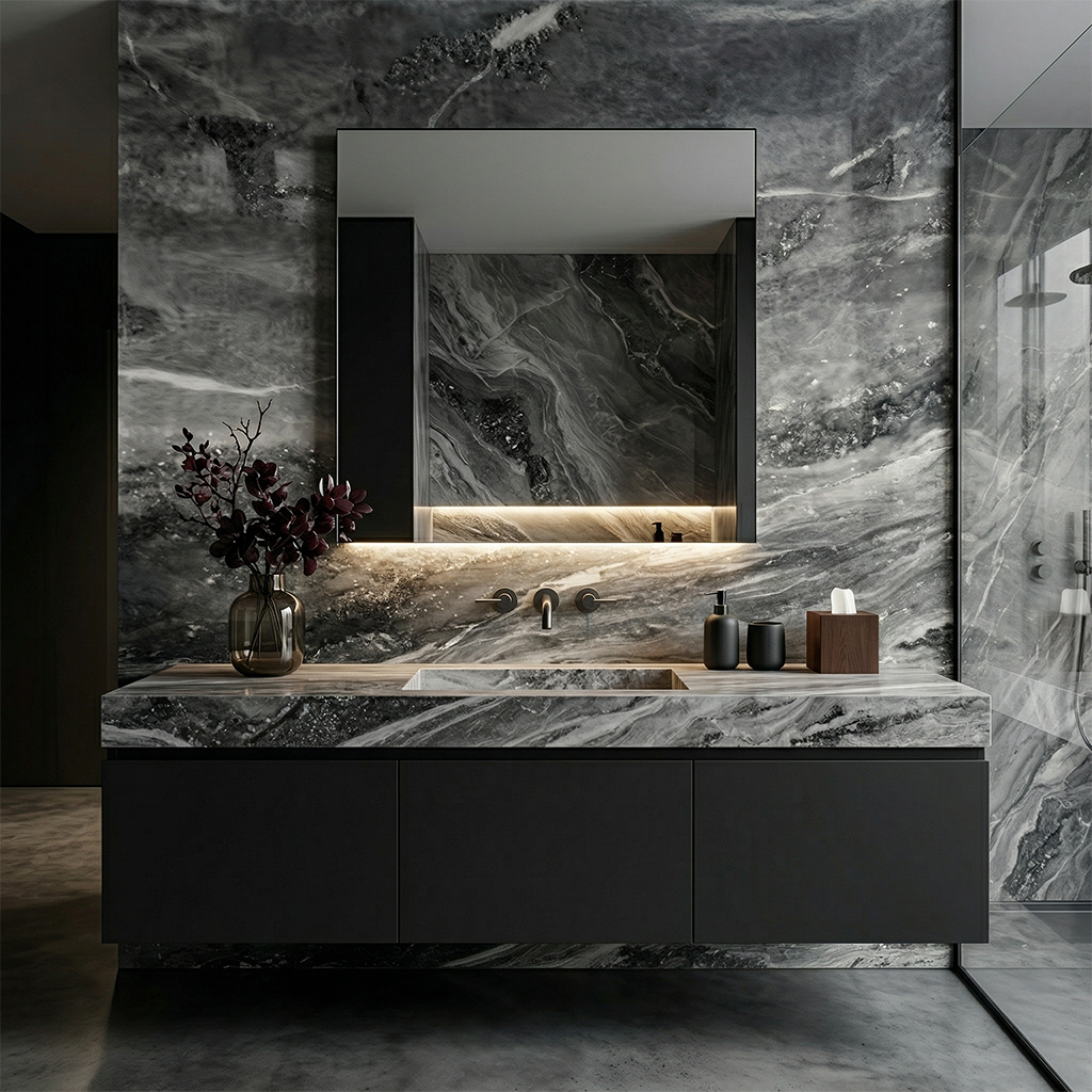 BCS-Rhino Grey Asian Natural Marble Slab