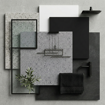 BCS-Sparkling Grey Quartz Slab