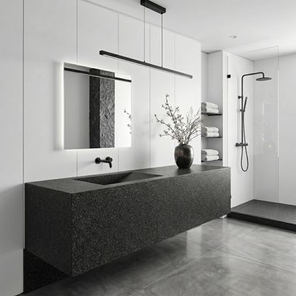 BCS-Steel Grey Asian Leather Granite Slab