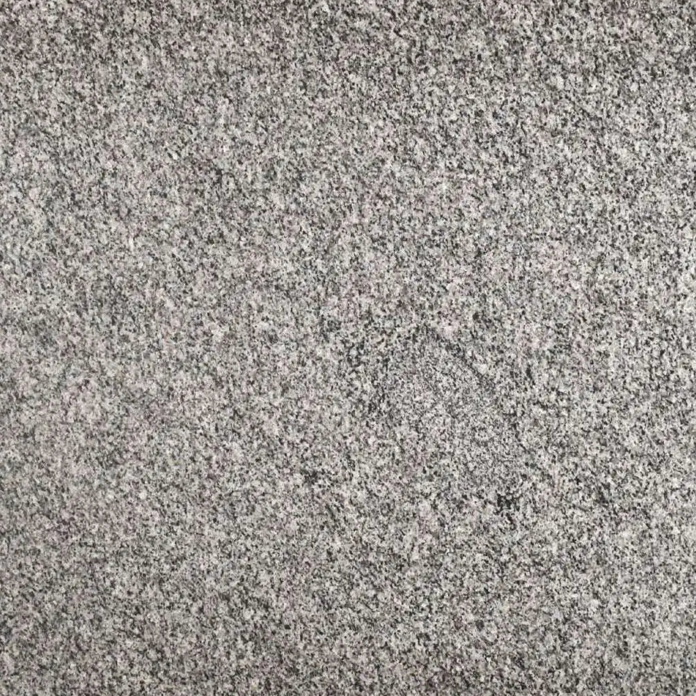 Vale Nevado granite slab, grey base with black and white cloudy granite pattern, polished finish
