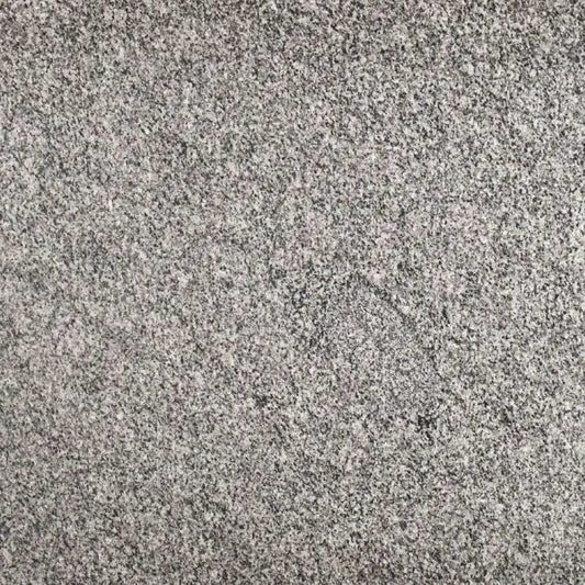 Vale Nevado granite slab, grey base with black and white cloudy granite pattern, polished finish