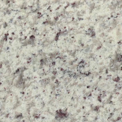 White Rose granite slab, brown base with black and white cloudy granite pattern, polished finish