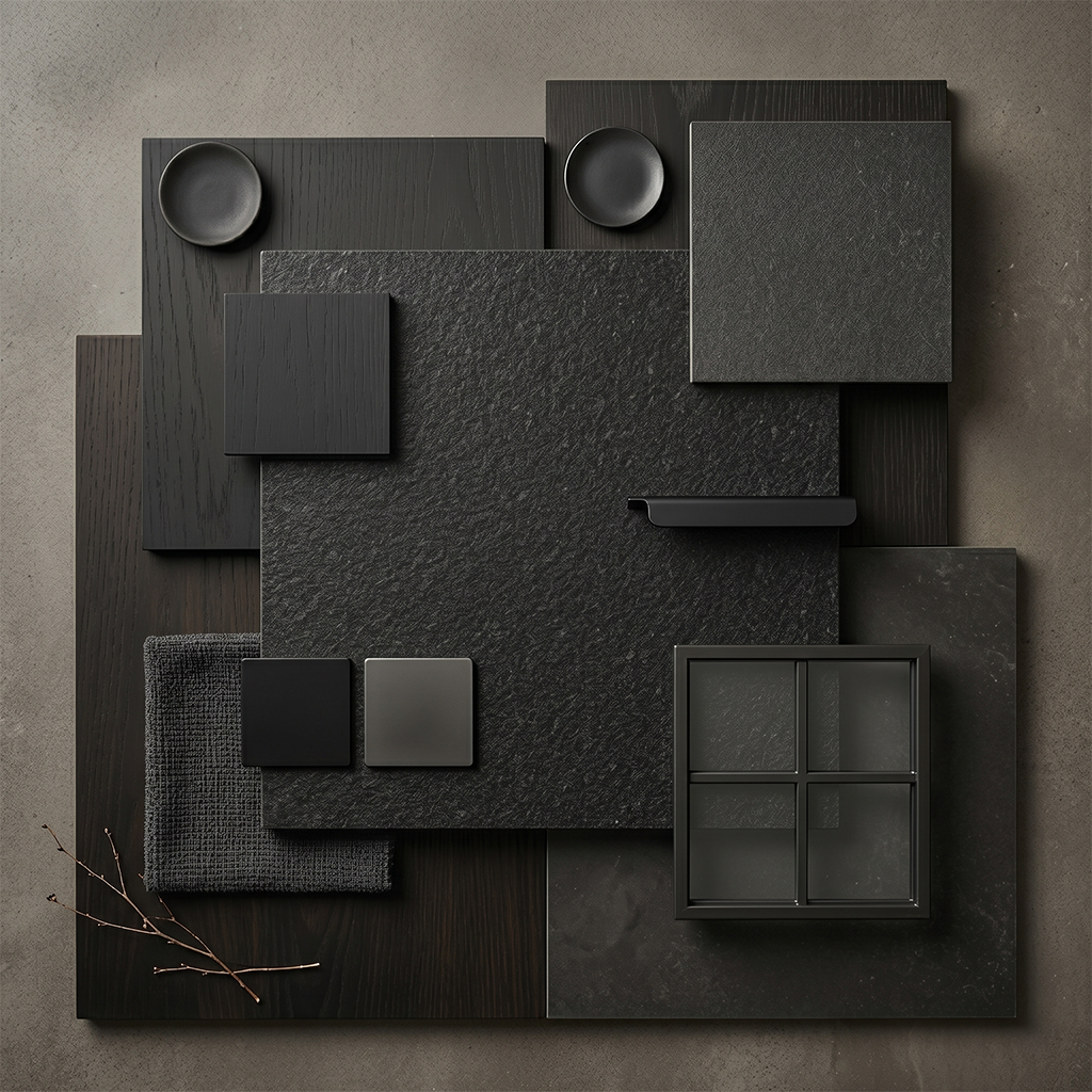 BCS-Zimbabwe Black Leather Granite Slab