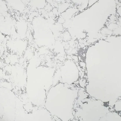 Calacatta White Marble Composite Shower Wall Panel, veined stone look marble composite shower wall cladding