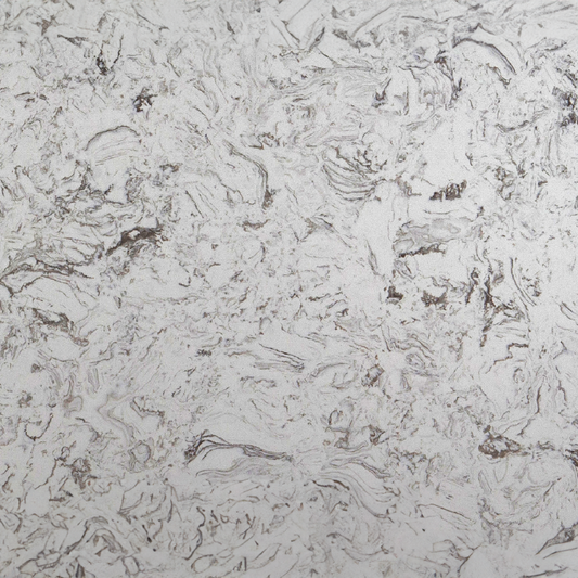 Thunder White Marble Composite Shower Wall Panel, large format marble composite shower wall panel