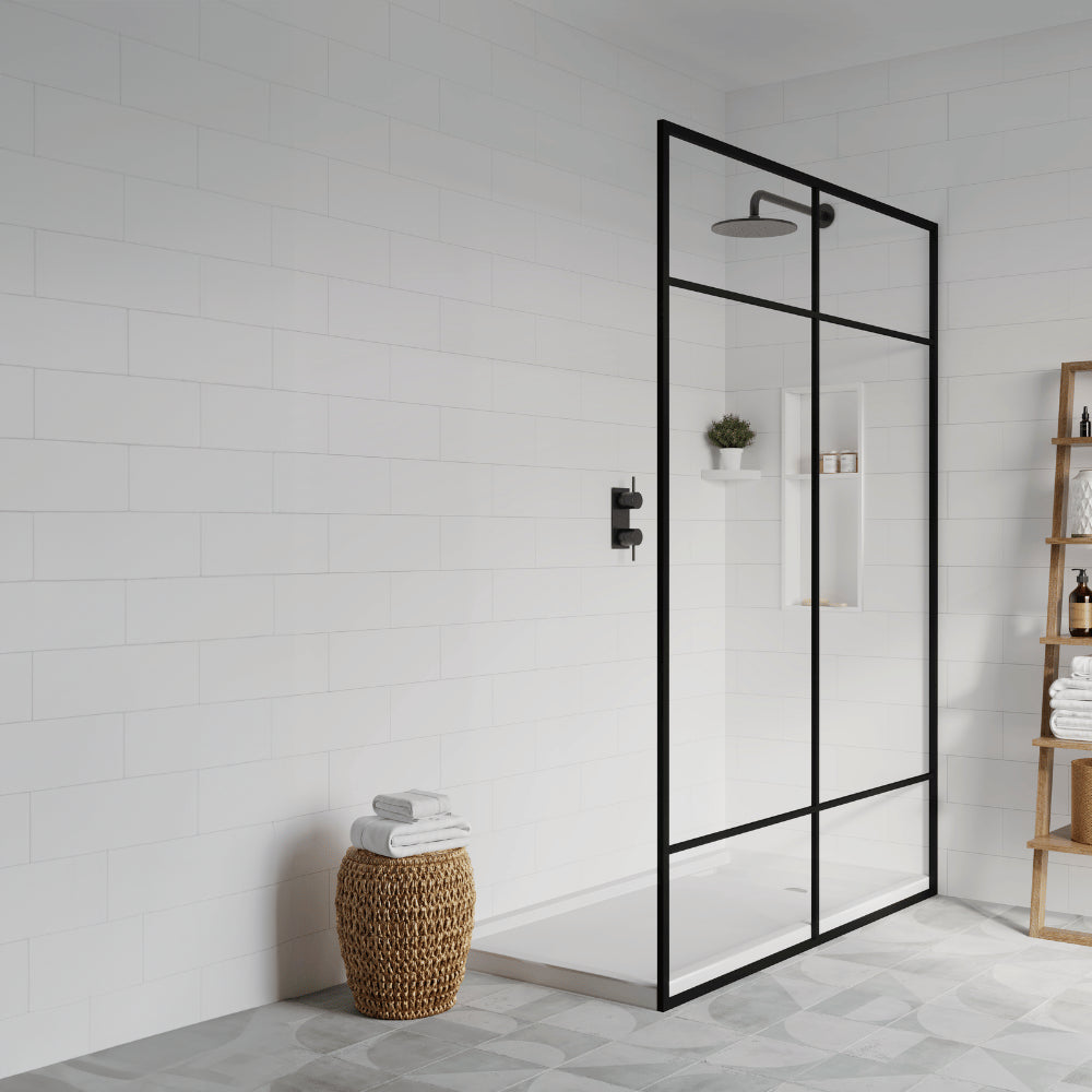 White Subway Tile SMC Shower Wall Panel