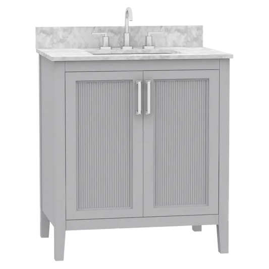 Arlington 30" Freestanding Bathroom Vanity with Sintered Stone Top and Vitreous China Undermount Sink