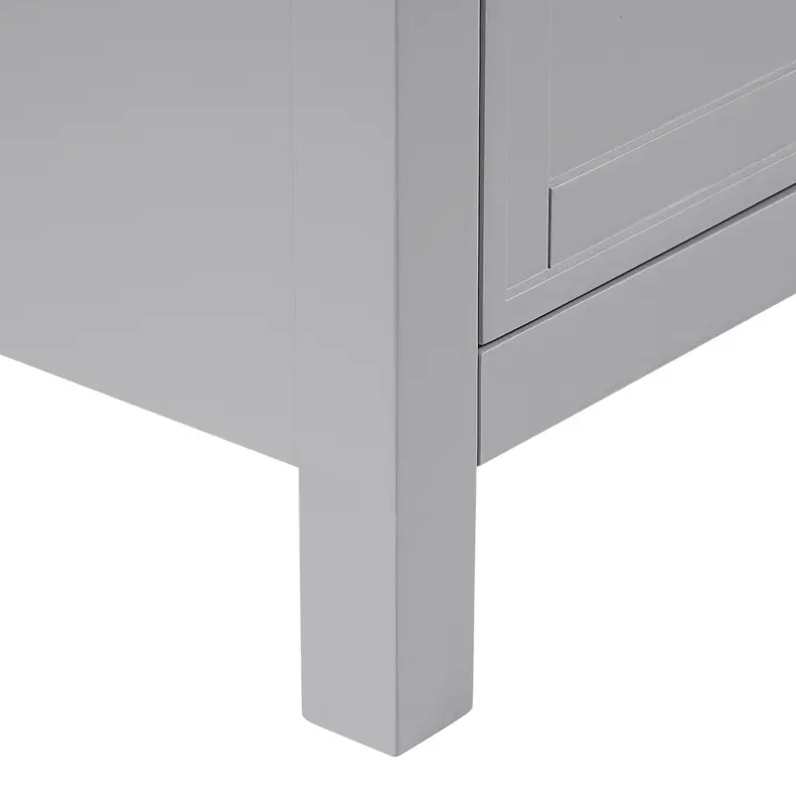 Arlington 60" Freestanding Bathroom Vanity with Sintered Stone Top and Vitreous China Undermount Sinks